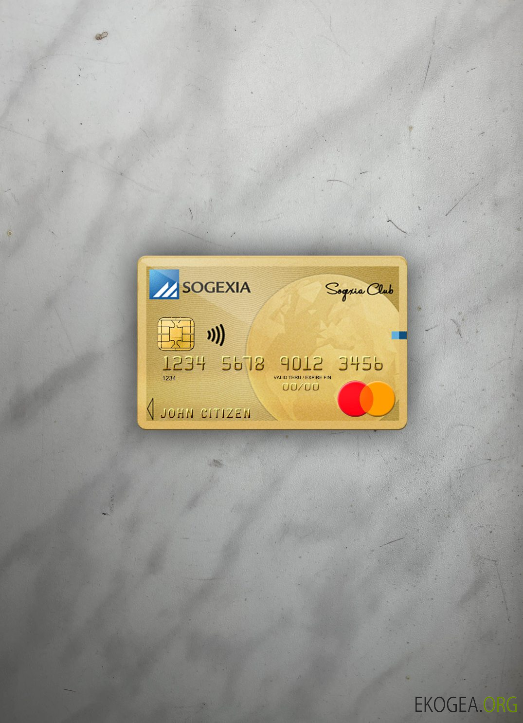 Photolook mastercard de la banque Sogexia Luxembourg